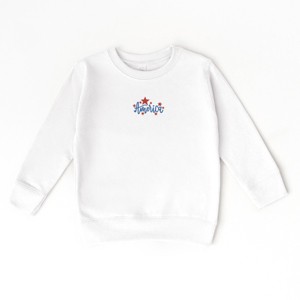 The Juniper Shop Embroidered America Stars Toddler Sweatshirt - 1 of 4