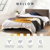 King BREE Metal & Wood Platform Bed Frame with Curved Upholstered Backboard, Mellow - 4 of 4