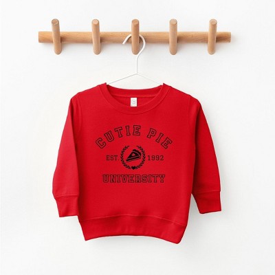 The Juniper Shop Cutie Pie University Toddler Graphic Sweatshirt