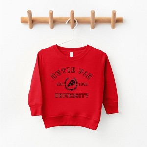 The Juniper Shop Cutie Pie University Toddler Graphic Sweatshirt - 1 of 3