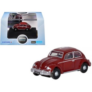 Volkswagen Beetle Ruby Red 1/148 (N) Scale Diecast Model Car by Oxford Diecast - 1 of 3