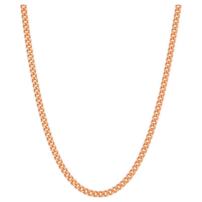 Tiara Sterling Silver Curb Chain Necklace, 1 of 2