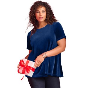 Roaman's Velour Swing Tee - 1 of 4