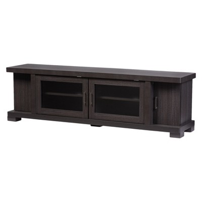 Iver 1 Door Wood Tv Stand For Tvs Up To 50 Rustic Oak/dark Brown - Baxton  Studio : Target