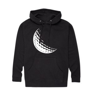 Men's - Instant Message - Golf Ball Moon Graphic Fleece Pullover Hoodie - 1 of 4