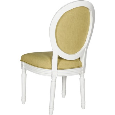 Holloway 19'' Spring Green and Cream Linen Upholstered Side Chair Set