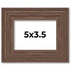 PosterPalooza | 5x3.5 Wide Barnwood Picture Frame, UV Acrylic, 6 Finishes - Grey, Brown, White, and Black - 2 of 4