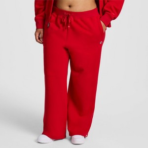Champion Women's High-Rise Fleece Wide Leg Sweatpants - 1 of 4