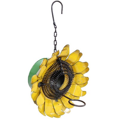 Sunnydaze Metal Sunflower Birdhouse Yard Art - 10.5" H