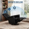 Recliner Chair, 360° Swivel Rocker Glider Nursery Chair with Padded Armrest and Deep Seat, PU Leather Upholstered Reclining Sofa Chair for Bedroom - 4 of 4