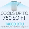12000/14000btu Portable Air Conditioners Cool up to 550 Sq Ft - 3 of 4