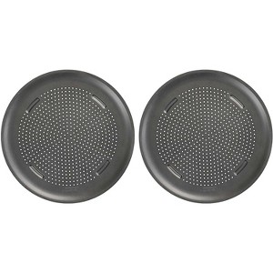 GoodCook AirPerfect 15.75" Insulated Nonstick Carbon Steel Pizza Pan with Holes,2 Pack - 1 of 4