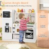 Infans Kids Pretend Play Kitchen Set Wooden Kitchen Playset w/ Fabric Drawer White - 3 of 4