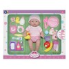 JC Toys Deluxe La Newborn 12" Doll All Vinyl Nursery 25 Piece Gift Set - 2 of 4