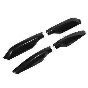 Unique Bargains Roof Rack Bar Rail End Protection Cover Shell for Toyota Land Cruiser Prado Plastic Black 1 Set - 1 of 4