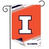 Illinois University NCAA Licensed Double-Sided Garden Flag 12" x 18" Briarwood Lane - 2 of 3