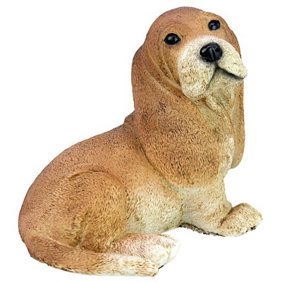 Design Toscano Brown Basset Puppy Dog Statue - Brown