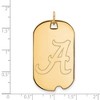 Black Bow Jewelry 14k Yellow Gold Alabama Crimson Tide NCAA Large Pendant - 2 of 3