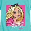 Girls' - Barbie - XOXO Face Fitted Short Sleeve Graphic T-Shirt - 2 of 4