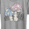 Women's - Instant Message - Watercolor Mushrooms Short Sleeve Graphic T-Shirt - 2 of 4