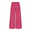 Clotth Womens Flowy Boho Pants - Elastic High Waist Ruffle Hem Wide Leg Beach Loose Palazzo Pants, Summer Baggy Tiered Flared Trousers - 4 of 4
