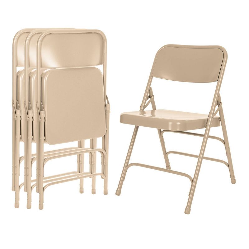 Set of 4 Deluxe All Steel Triple Brace Folding Chairs - Hampden Furnishings, 2 of 10