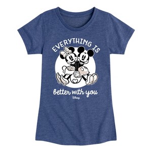 Girls' - Disney - Mickey & Friends Fitted Short Sleeve Graphic T-Shirt - 1 of 4