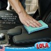 Lola Products Jumbo Microfiber Terry & Nylon Net Sponge Scrubber Pad, 6 X 4.5 X 1 , Non Scratch 2-Way Cleaning, Gently Scrubs, Wipes Clean, 8 Pack - 3 of 4