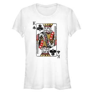 Junior's Lost Gods Queen of Diamonds Distressed T-Shirt - 1 of 4
