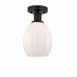 Eaton - 1 Light Semi-Flush Mount In Industrial Style-10.75 Inches Tall and 6 Inches Wide - 1 of 1