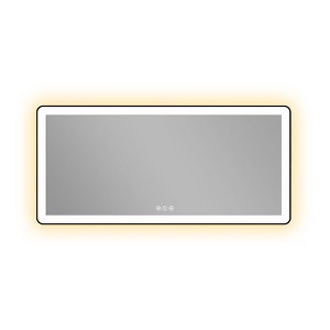 Black Framed Led Bathroom Mirror - 1 of 4