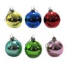Cody Foster 2.25 In Diorama  W/ Figure Set / 6 Vintage Retro Kitsch Glittered Tree Ornaments - 2 of 3