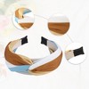 Unique Bargains Women's Fashion Color Block Knotted Wide Headband 1.57" Width 1 Pc - 4 of 4