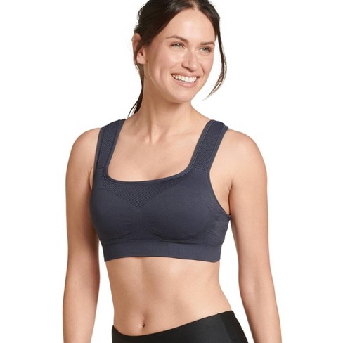 All in Motion Sports Bra Black Wide Adjustable Straps & Removable Pads Size  M for sale online