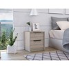 NicBex 14.2 inch Wide Nightstand with 2 Drawers,Modern Side Table with Metal Handles,Bedside Table for Bedroom,Living Room - 2 of 4