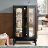 ORRD White Curio Cabinet with Glass Doors, Lighted Display Case with Mirrored Back & Adjustable Shelves - 4 of 4