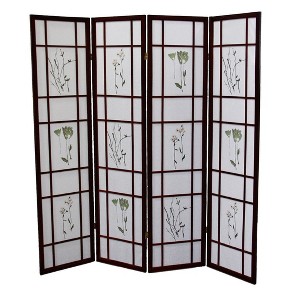 NicBex 3-panel Display Room Divider Portable Wooden Folding Privacy Screen Freestanding Wall Partition for Home & Office - 1 of 4