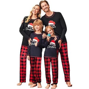 Ekouaer Matching Family Sets Christmas Pajamas Xmas PJS Sleepwear Soft ...