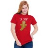 Funny Christmas Oh Snap Gingerbread Graphic T Shirt Men or Women Brisco Brands - 4 of 4