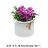 Unique Bargains Artificial Plants 4-Piece Large Lotus Plastic 3.54"x3.54"x6.69" 1 Pcs - 3 of 4