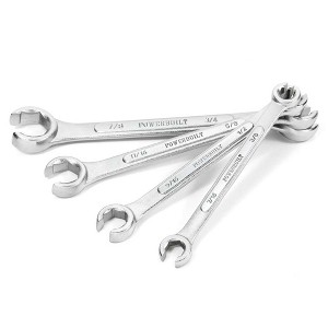 Powerbuilt 4 Piece SAE Flare Nut Wrench Set - 1 of 2