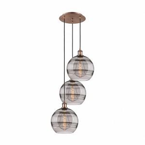 Rochester - 3 Light Cord Hung Multi Pendant In Industrial Style-35.63 Inches Tall and 16.5 Inches Wide - 1 of 1