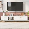 NicBex TV Stand for TVs up to 77 Inches,Modern Entertainment Center with 1 Cabinet,2 Drawers and 3 Open Shelves - 2 of 4
