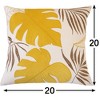 Kumasinova 20" Square Autumn Leaf Couch Pillows,Polyester Velvet Down Pillow with Hidden Zipper,Soft Decorative Pillows for Bed&Couch - 2 of 4