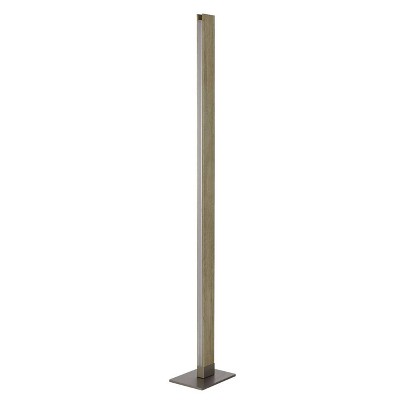 61" Metal Floor Lamp with Dimmer (Includes LED Light Bulb) Brown - Cal Lighting