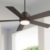 Casa Vieja 52" Grand Palm Modern Indoor Outdoor Ceiling Fan 5 Blade LED Light Remote Control Oil Rubbed Bronze Finish Bedroom Patio Damp Rated - 2 of 4