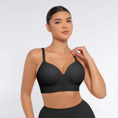 Feelingirl Women's Wireless Push-Up Seamless Comfort Full Coverage Bra