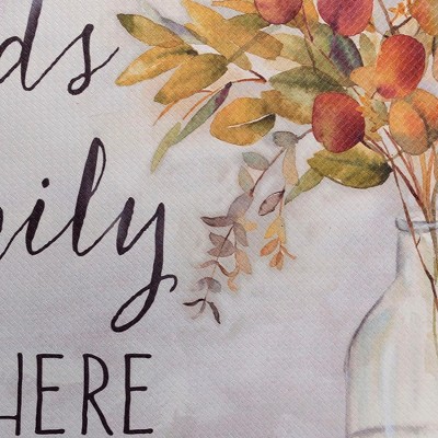 Friends and Family Gather Eucalyptus Floral Anti-Fatigue Kitchen Mat