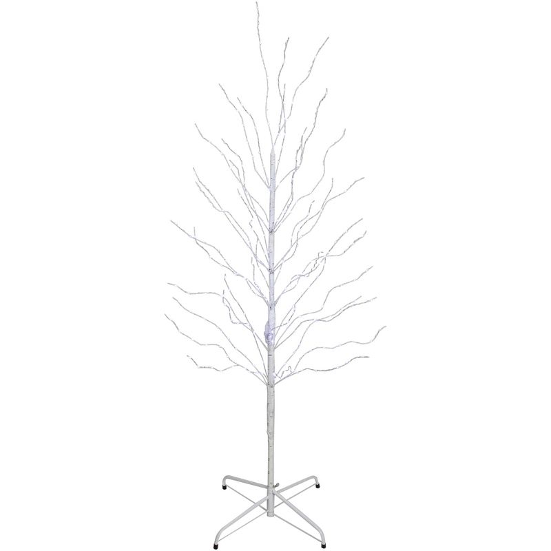 Northlight 5' LED Lighted White Birch Christmas Twig Tree - Cool White Lights, 1 of 7