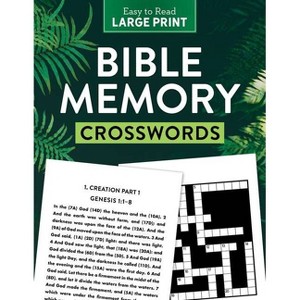 Bible Memory Crosswords Large Print - by  Compiled by Barbour Staff (Paperback) - 1 of 1
